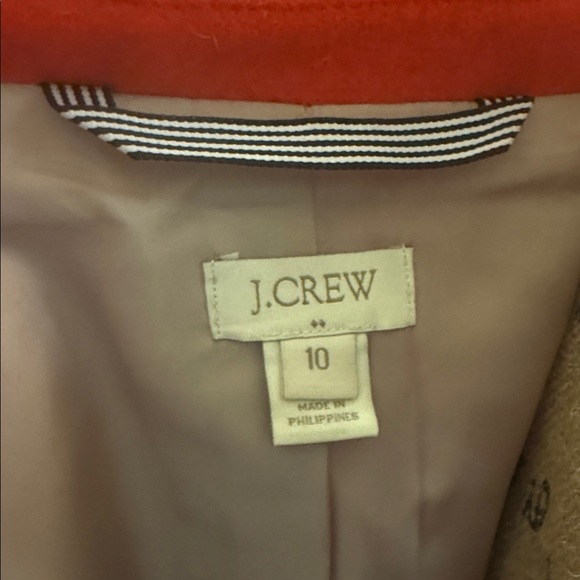 EUC J. Crew striking coral color, flawless coat. Medium thickness. Women’s Sz 10 - Picture 15 of 16